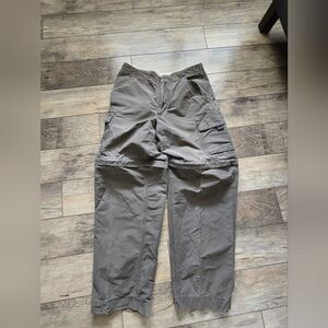 Eddie Bauer Mens Green Zip Off Cargo Pants  32x30